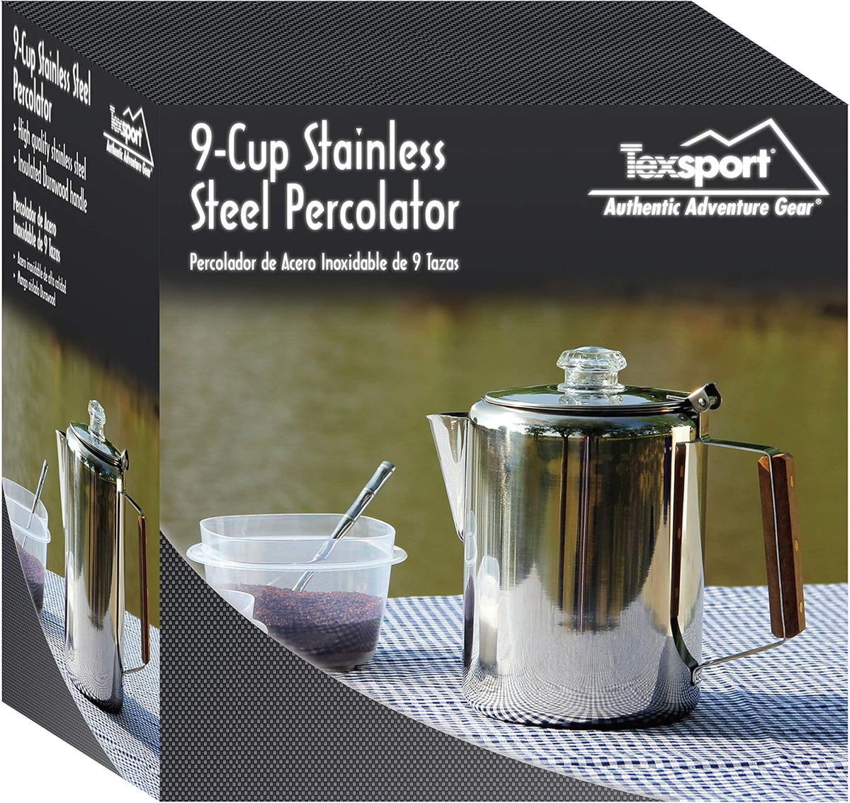 9 Cup Stainless Steel Percolator Coffee Maker E883