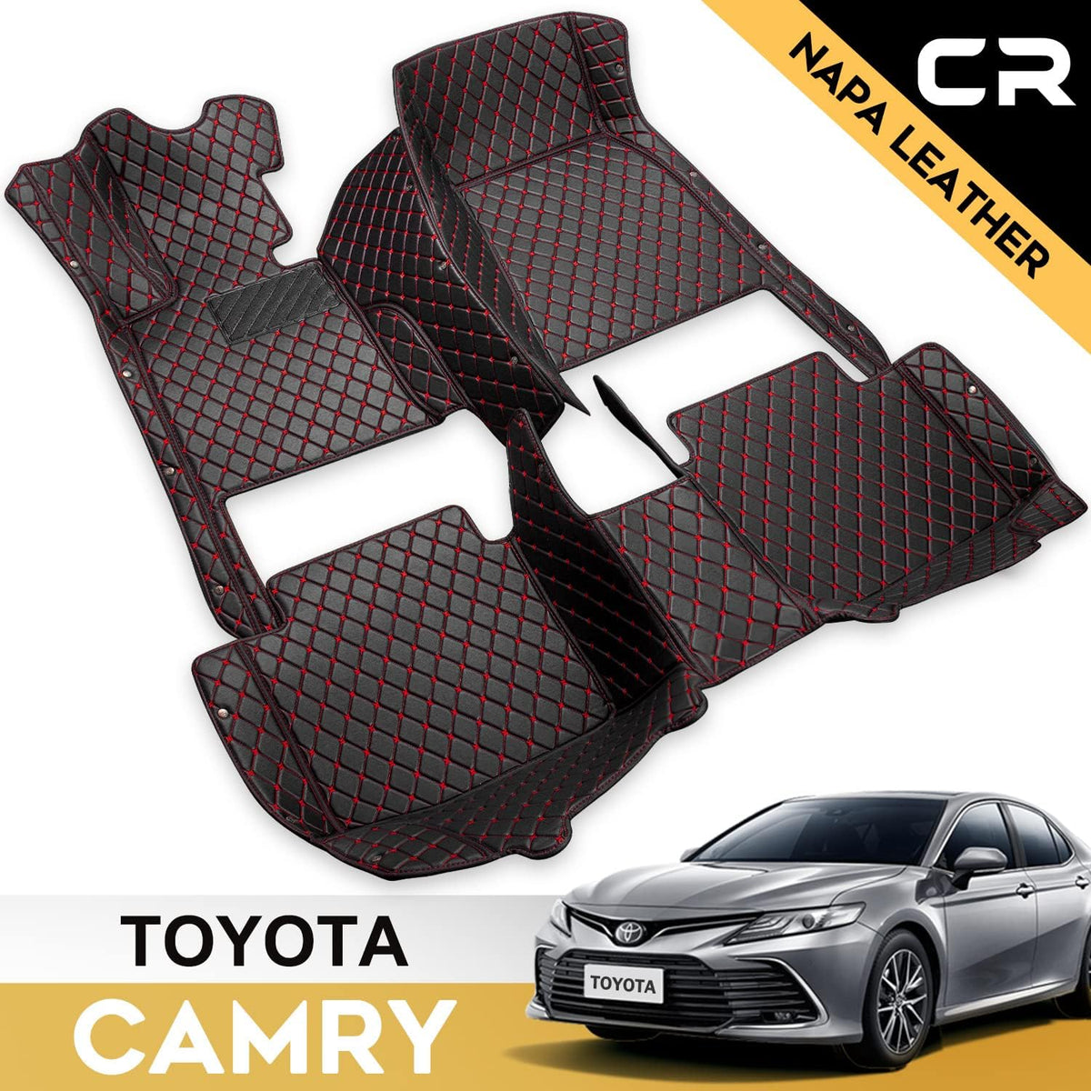 Leather Custom Floor Mats for Toyota Camry W376