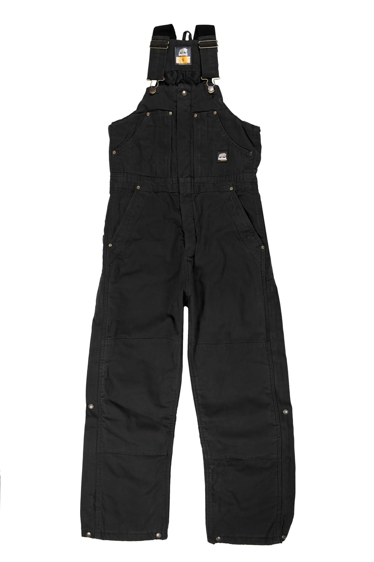Regular Washed Insulated Bib Overall Black - 3XL F47768