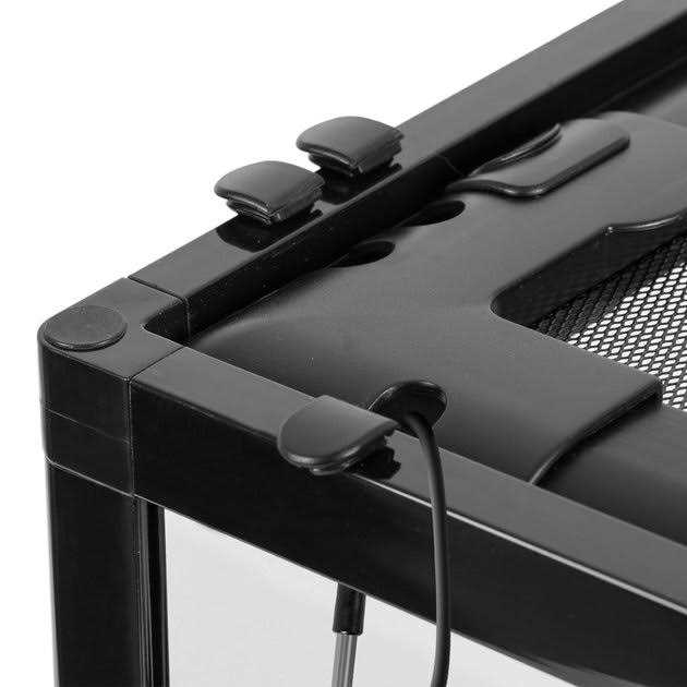 Double Hinge Door Reptile Glass Terrarium Tank H7317