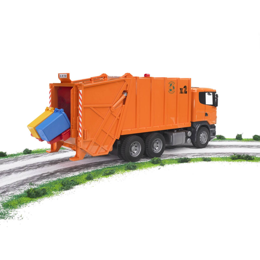 Orange Garbage Truck E759
