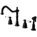 Oil Rubbed Bronze Widespread Kitchen Faucet J219967