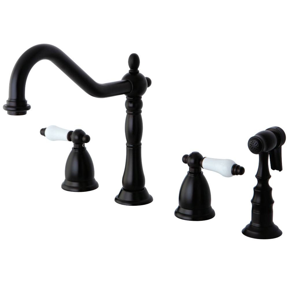 Oil Rubbed Bronze Widespread Kitchen Faucet J219967