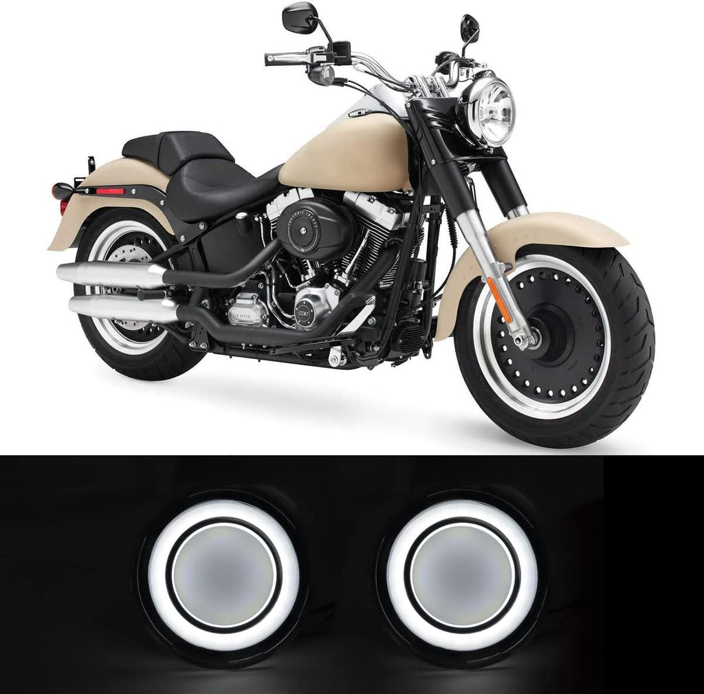 Front Turn Signal Light Kit & LED Taillight with License Plate Illumination + Rear Turn Signal Light Bar Bullet Style Blinker Indicator B439305