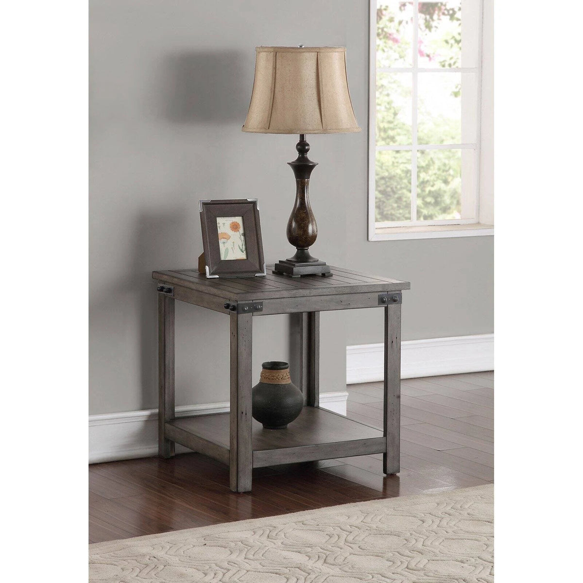 Gray End Table B3176