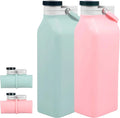 2PCS Collapsible 20oz Silicone Water Bottles S436688