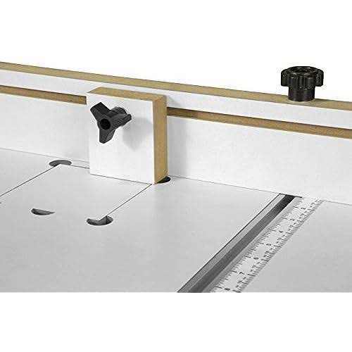 24 in. x 12 in. Drill Press Table with Adjustable Fence and Stop Block Y6788