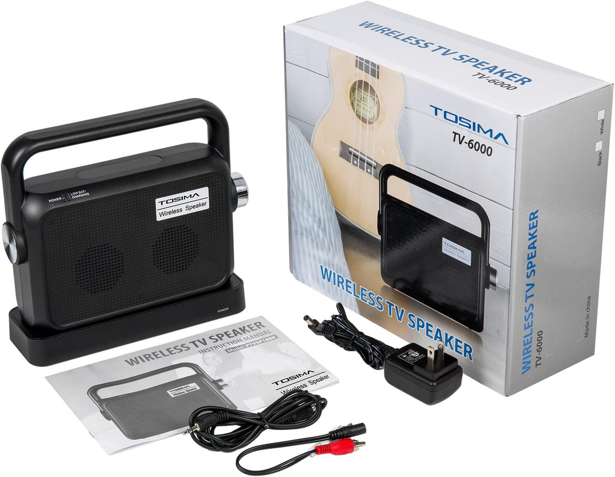 Portable Wireless TV Speakers with Headset Jack R4502