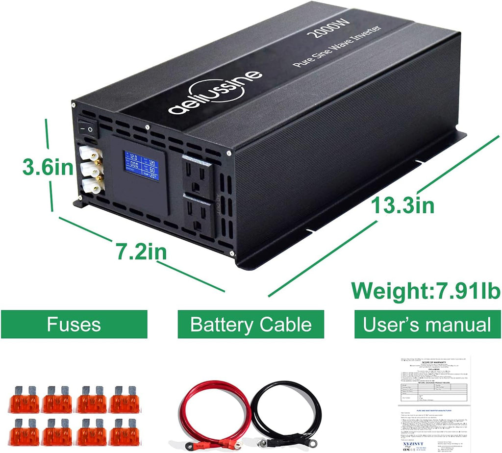 3000 Watt Pure Sine Wave Inverter 48v dc to ac 110v 120v F460