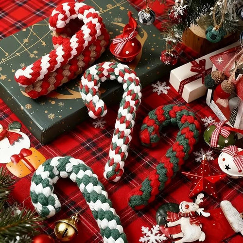 4 Pack Braided Cotton Dog Rope Toys B594733