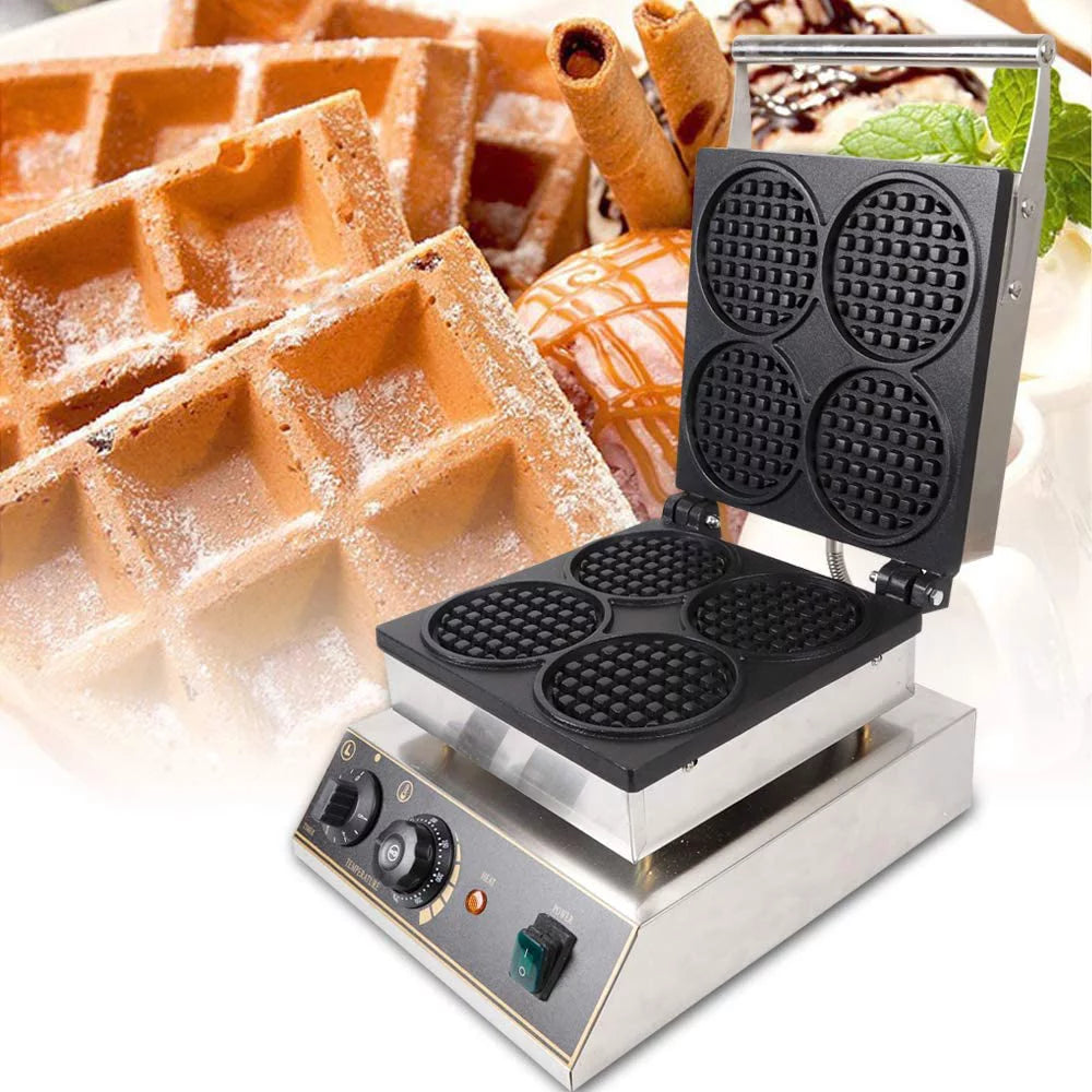 1750W Nonstick Electric Mini Round Waffle Maker U155413