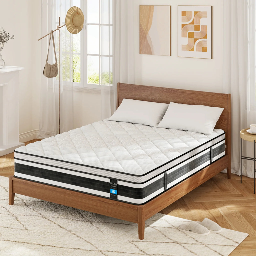Queen Size 10 Inch Gel Memory Foam Hybrid Mattress Y38902