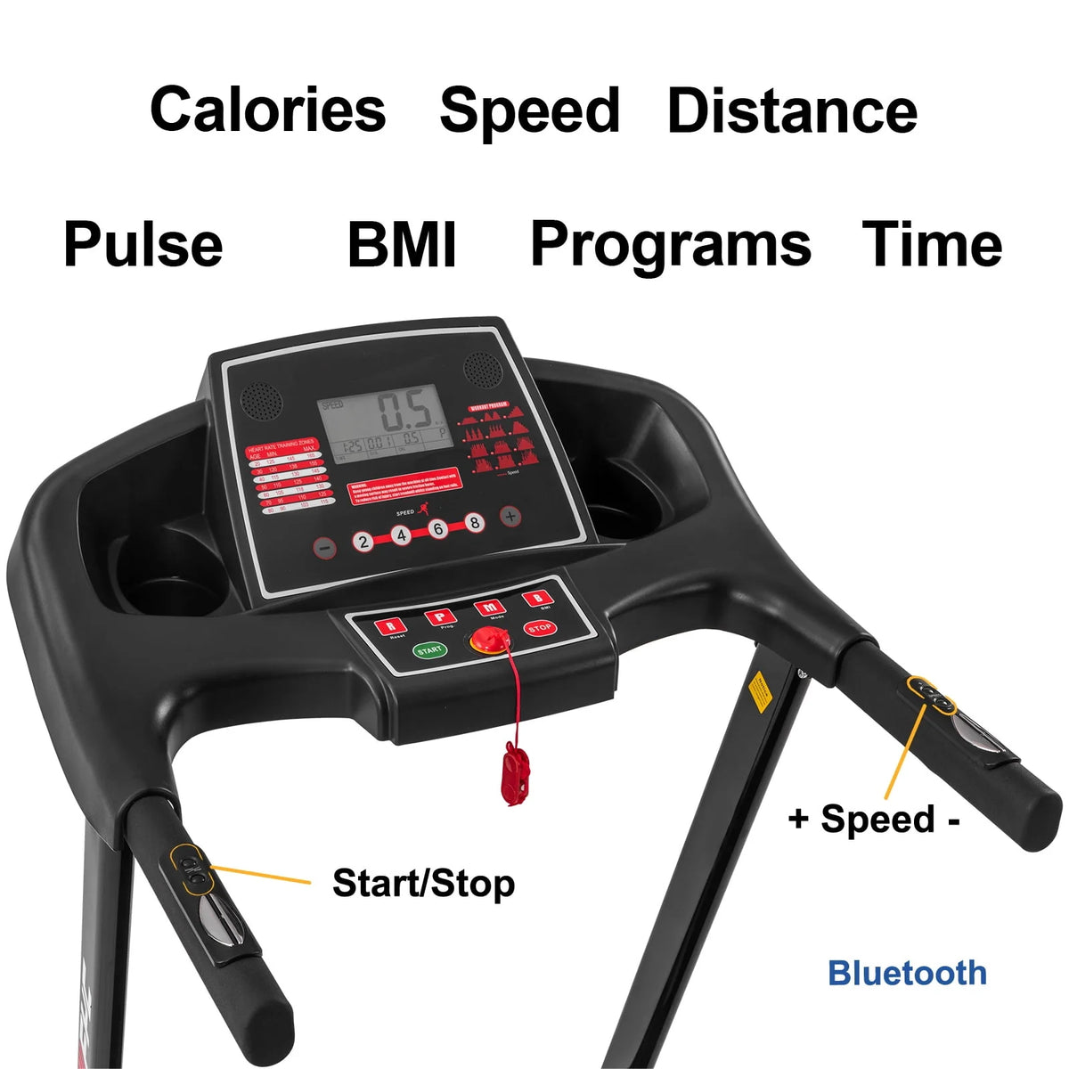 3.5 HP Compact Folding Treadmill 330 LB Capacity X530