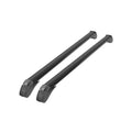 Black Adjustable Car Roof Rack Cross Bar with Anti-Theft Lock, 2 Piece Y60480