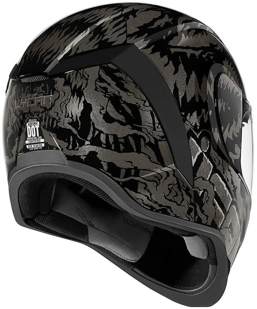 Black SM Icon Airform Lycan Helmet J115656