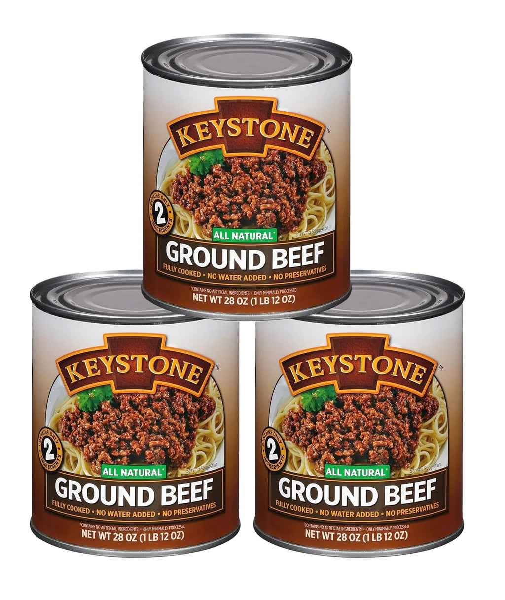 All Natural Ground 28 Ounce Canned Meat Family Pack Of 3 B335