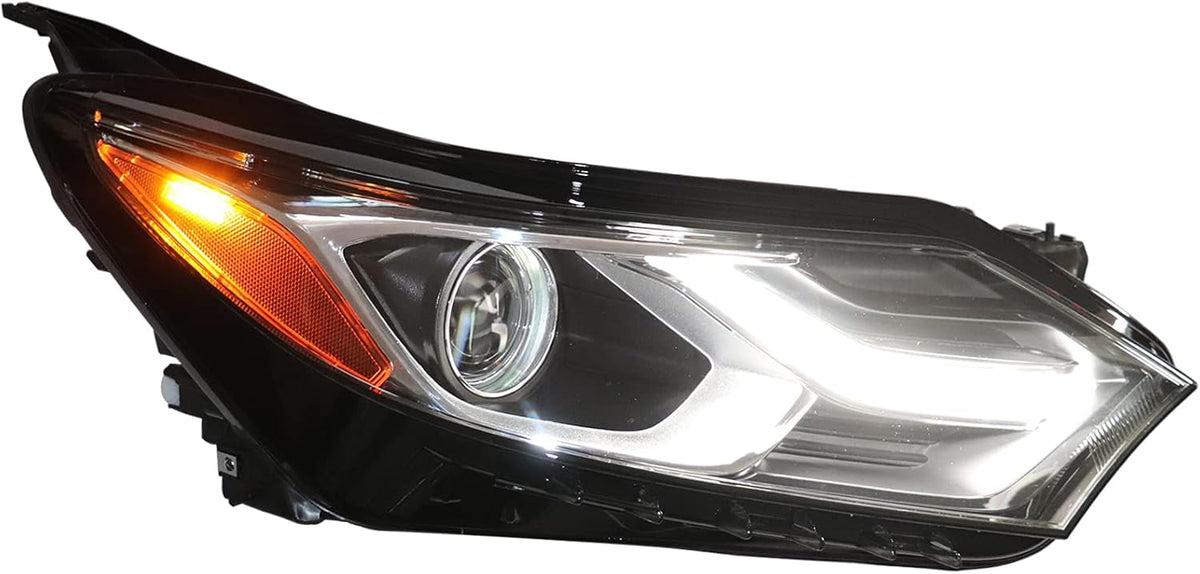 Halogen Headlights Assembly with LED DRL Side Marker Passenger Side C122