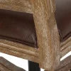 Dark Brown Faux Leather Swivel Office Chair B436