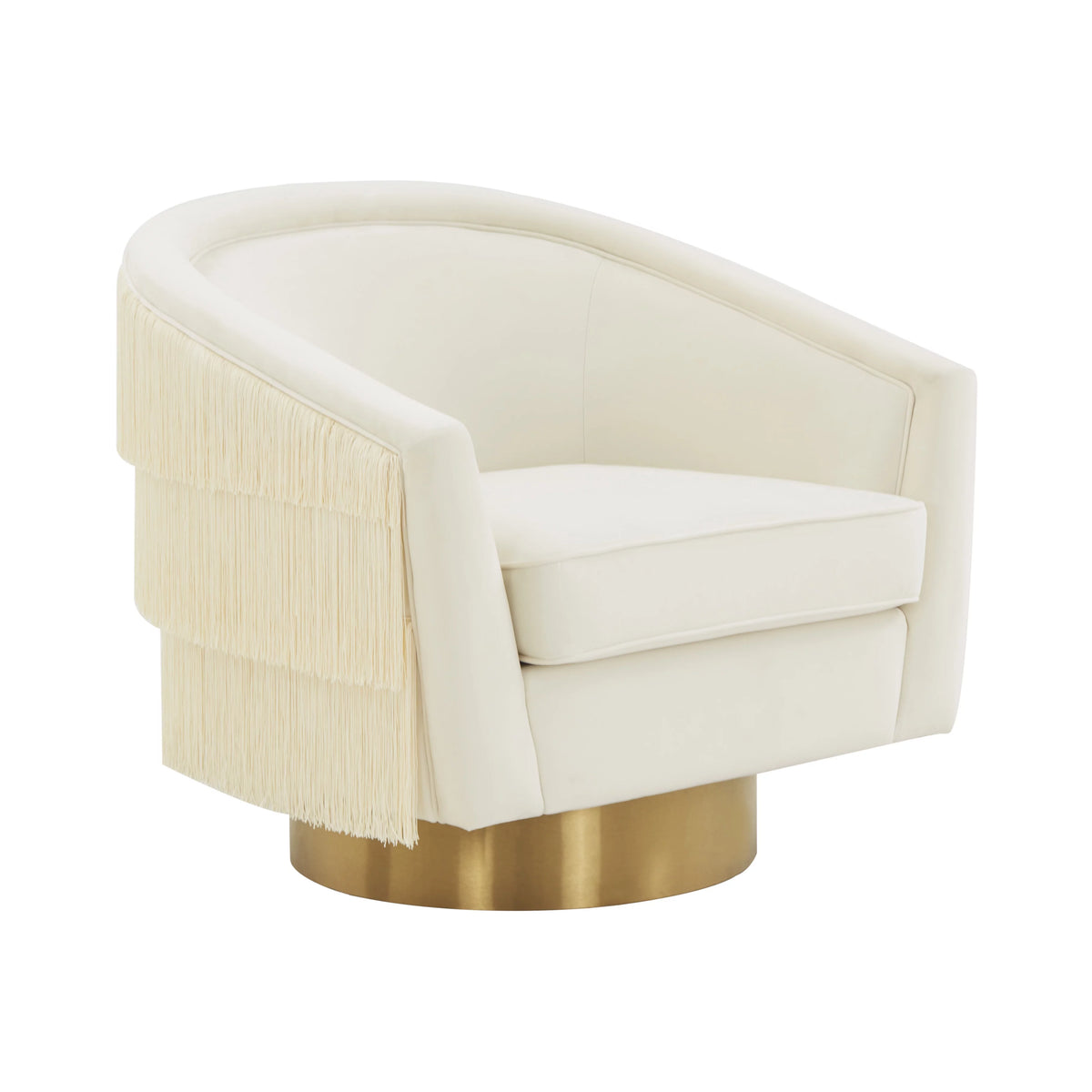 Cream Swivel Chair V11760