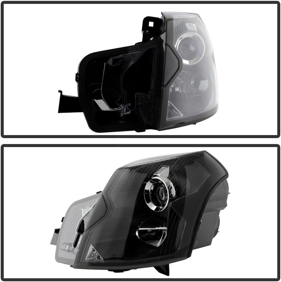Black Projector Headlights Replacement Pair Set Left+Right S36754