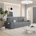 83.5'' W 2-Seater Corduroy Fabric Sofa Couch with USB Charging Ports, Ivory T301381