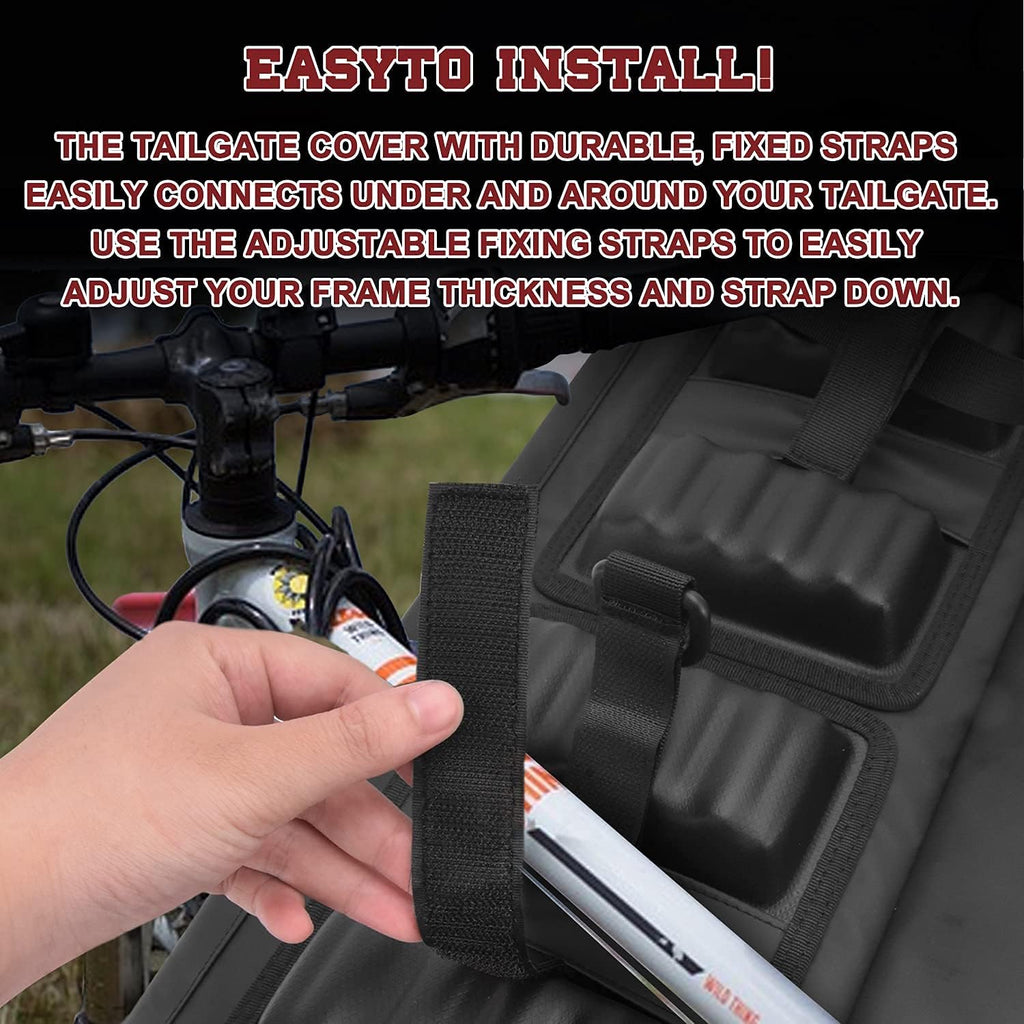 Tailgate Pad for Mountain Bike with Tool Pocket Carries Up to 2 Bikes L551039