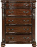 Cherry Finish 5 Drawer Chest N224301