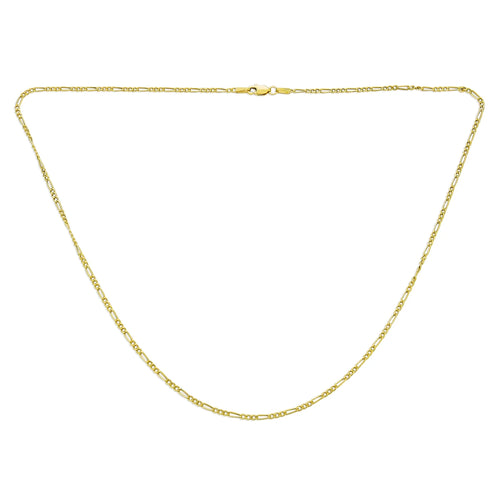 14K Gold Figaro Chain Necklace V46184