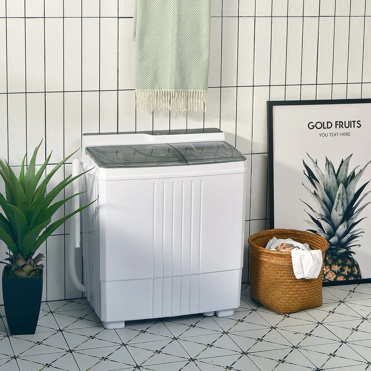 Portable Compact Mini Twin Tub Washing Machine C44165