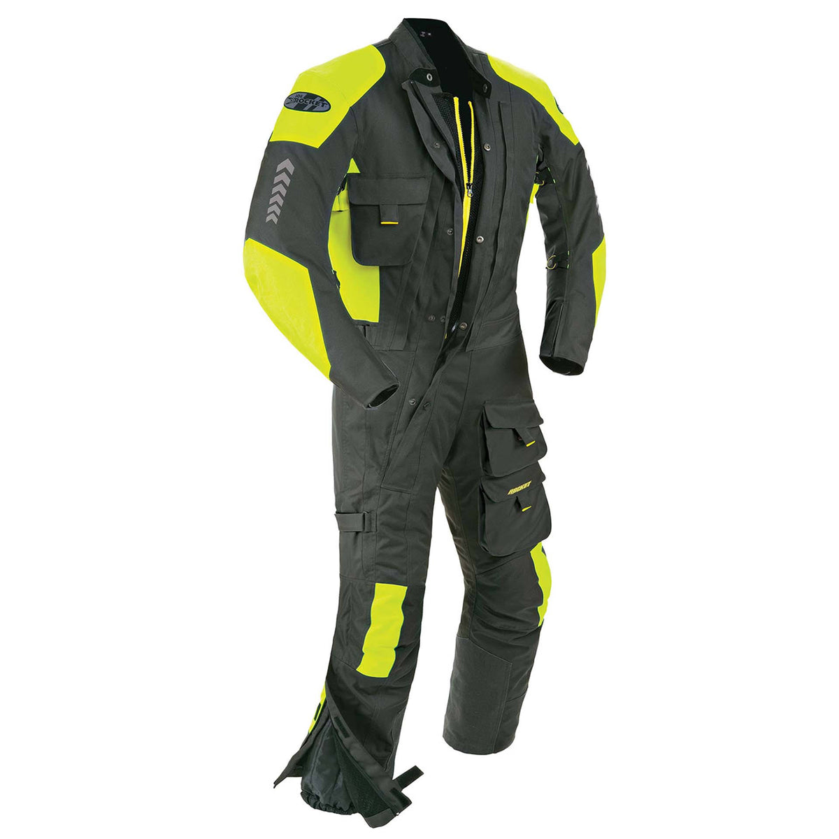 Black Hi-Viz Neon XL Suit O123
