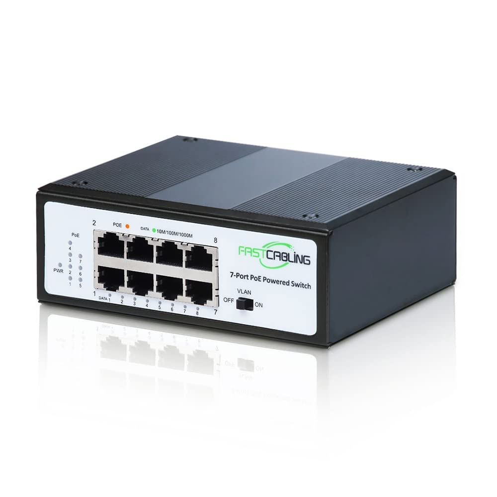 PoE Powered Switch, PoE+ Extender, 71W Passthrough Power R282796