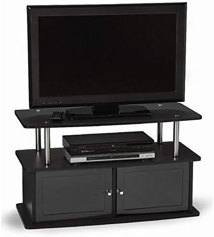 White 2 Storage Cabinet TV Stand U2939