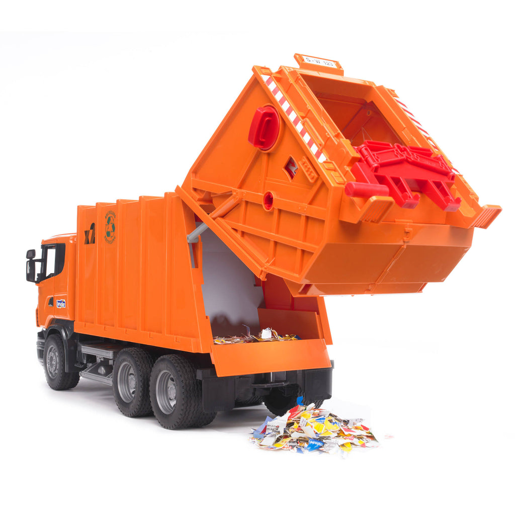 Orange Garbage Truck E759