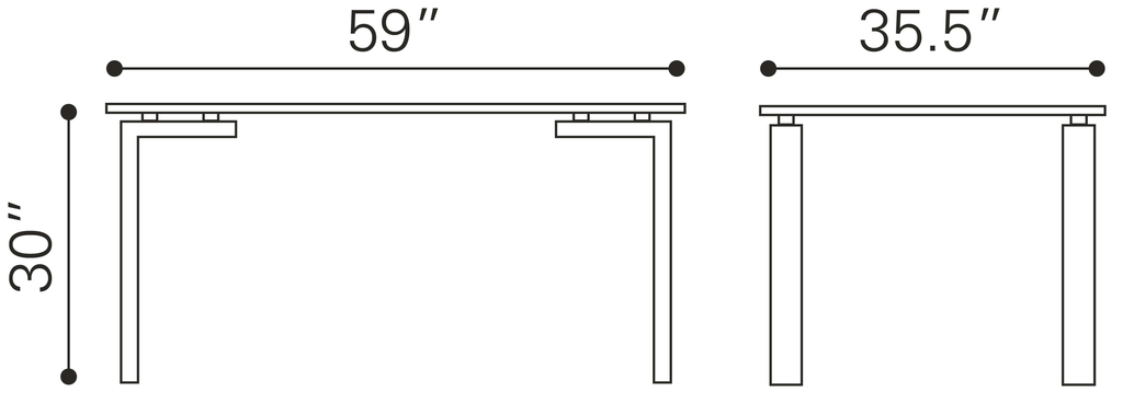 Stainless Steel Dining Table G960