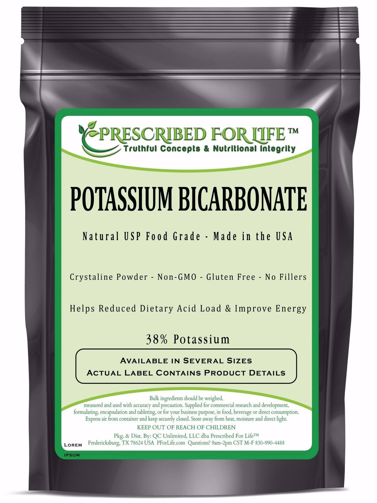 Potassium Bicarbonate USP Food Grade Crystalline Powder 10 kg N6150