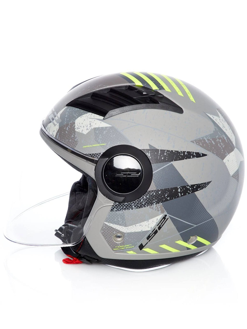Matt Titanium Yellow Camo Helmet Q6041