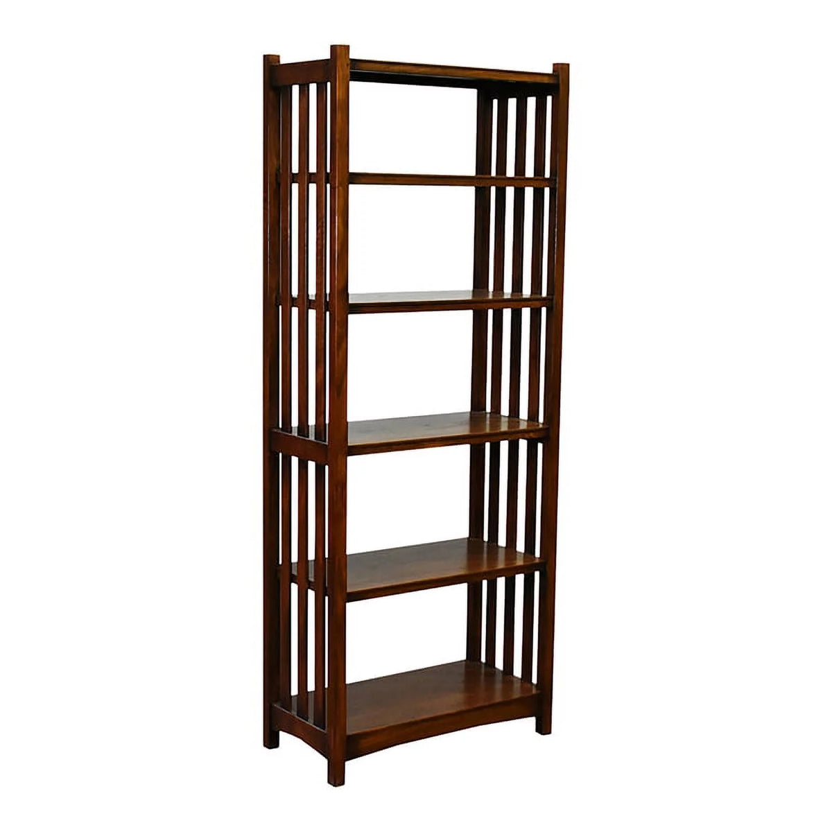 Wood Bookcase in Walnut Finish Q85114