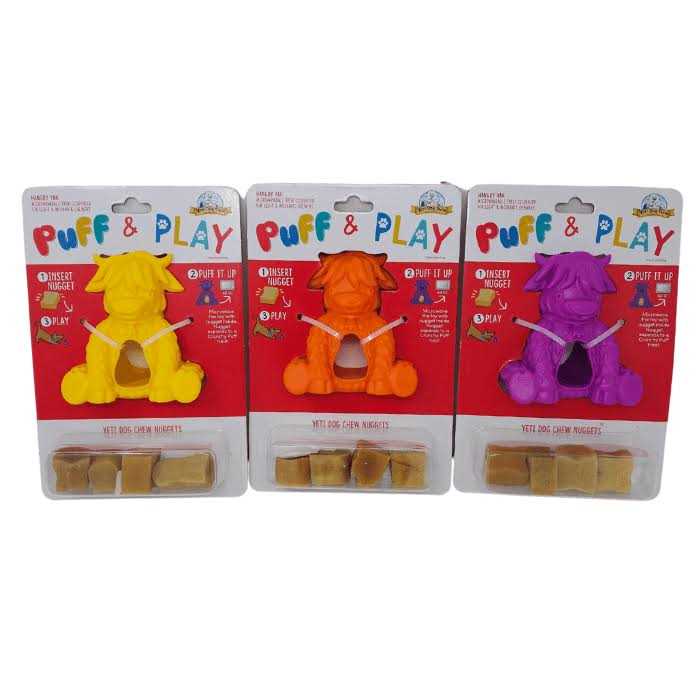 Dog Puff & Play Toy Y69822