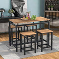 5-Piece Counter Height Dining Table Set with 4 Stools R4502