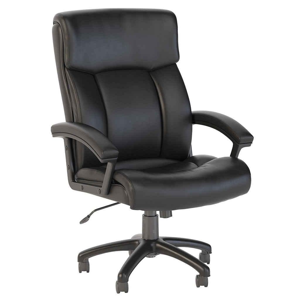 Black Bonded Leather Ergonomic Executive Chair S4086
