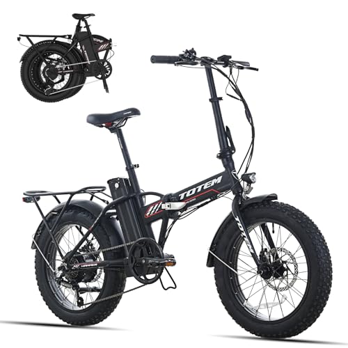 20"X4" Fat Tire Folding Electric Bike with 48V 10.4Ah Removable Battery C47648