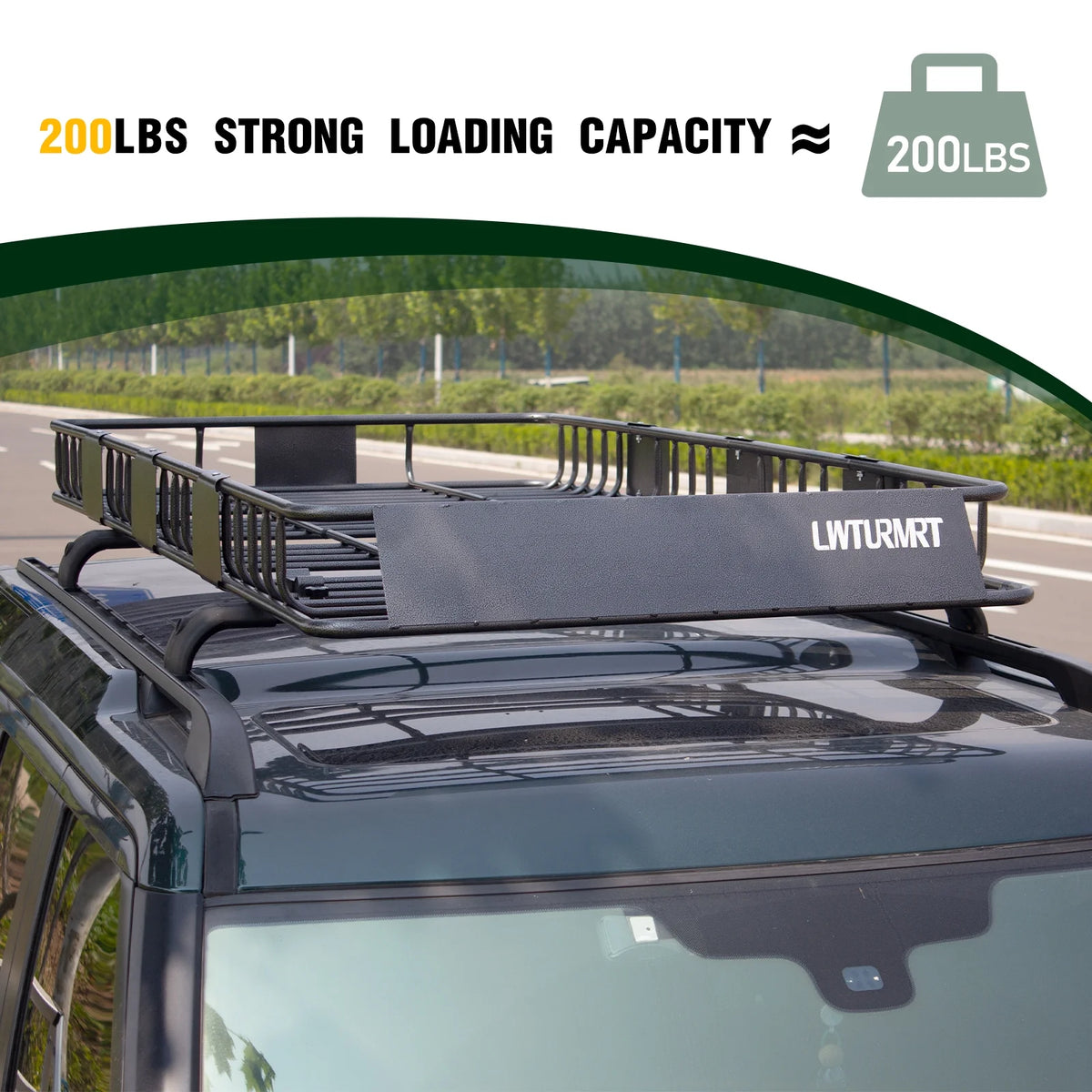 84" Rooftop Cargo Carrier Rack with 2 Nets, 250lbs Capacity G58934