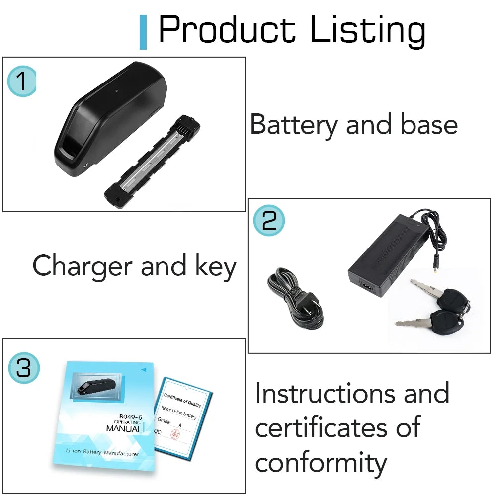 52V 24Ah Electric Bike Battery F5704