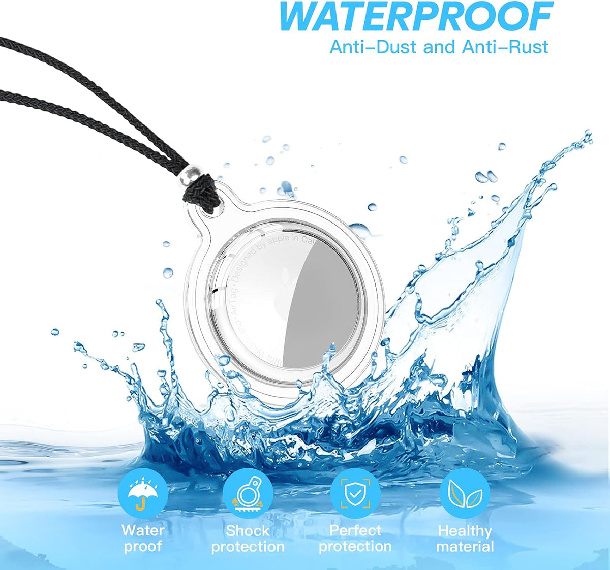 Adjustable Waterproof AirTag Holder L86410