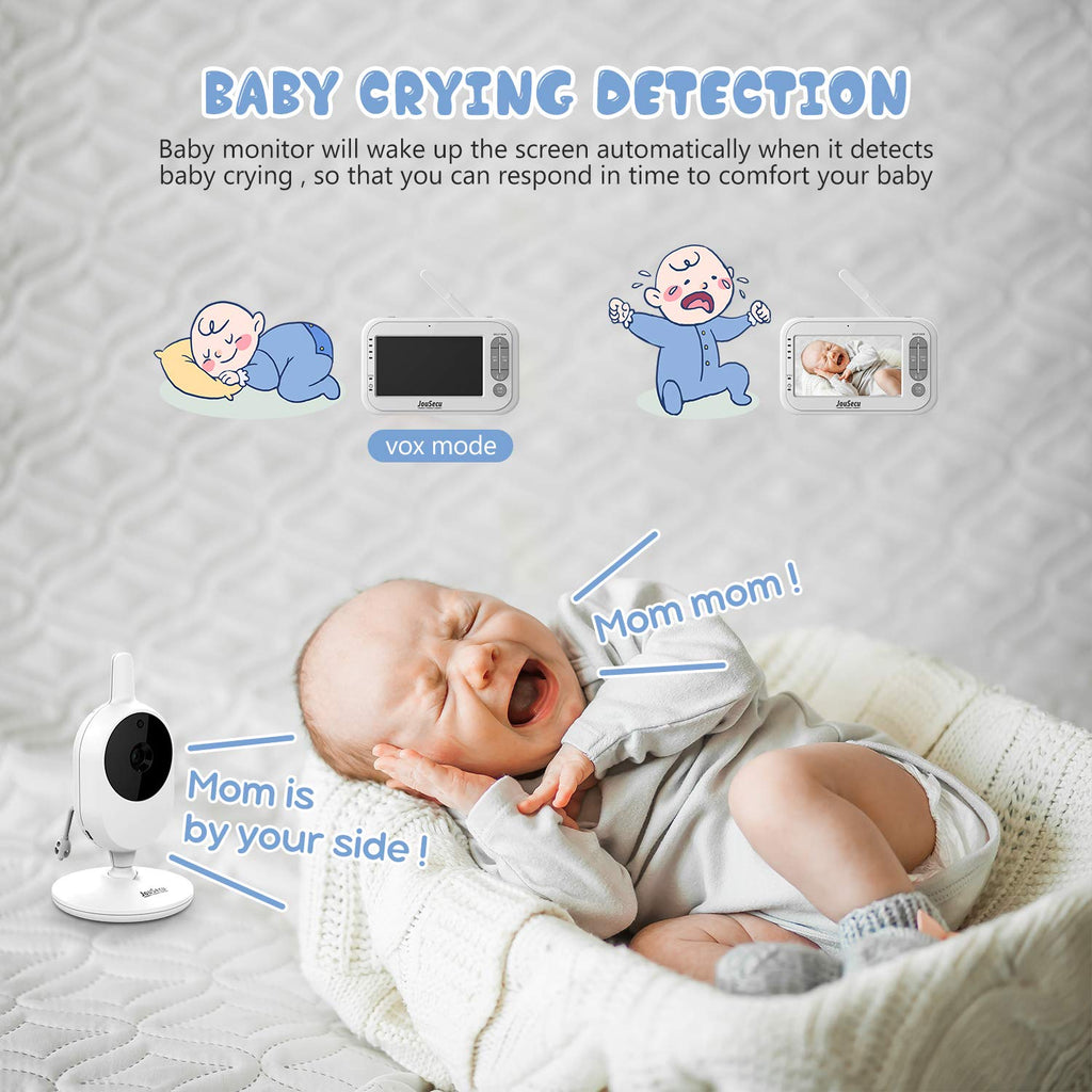 4.3 Inches LCD Video Baby Monitor with Night Vision D8647