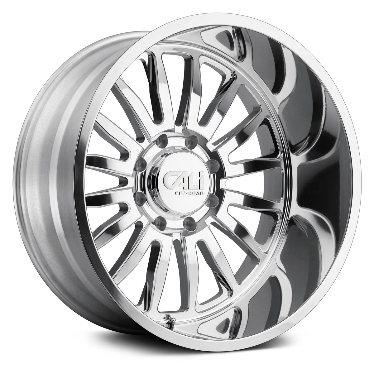 24x14 5x139.7 -76mm Polished Wheel Q602