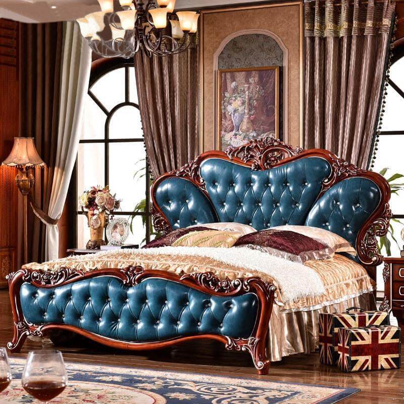4-Piece Leather Bedroom Furniture Set M787620