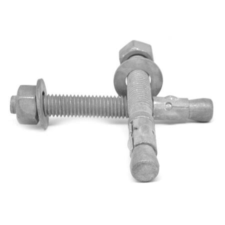 1/2 inch-13 x 4 1/4 inch Coarse Thread Wedge Anchor Hot Dip Galvanized Steel Pk 50 U2282