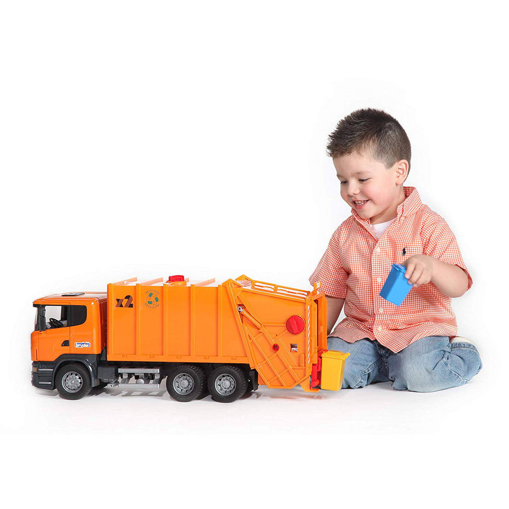 Orange Garbage Truck E759