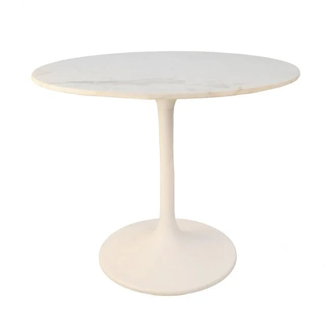 36 in. Round Marble Top Dining Table J73118